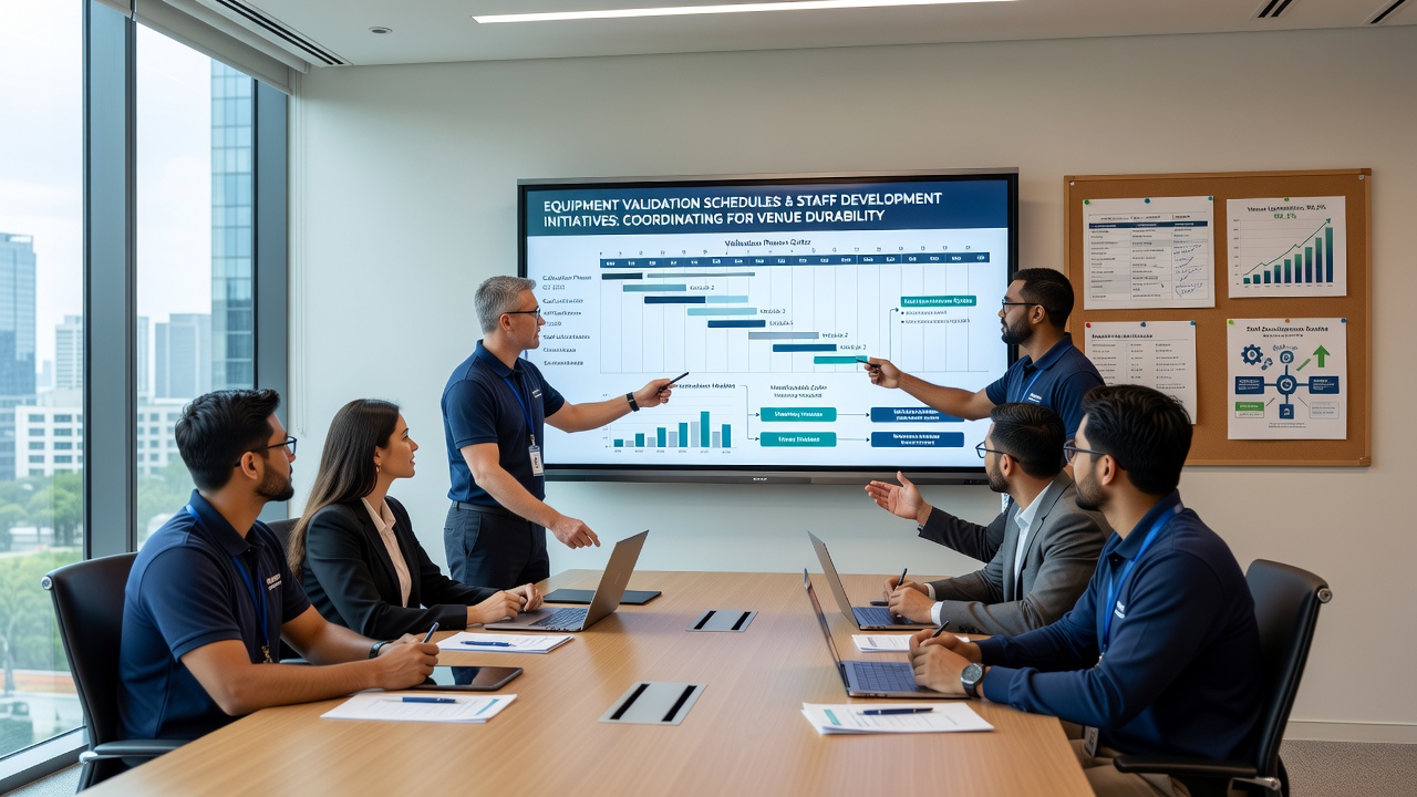 Staff development session integrated with equipment validation results