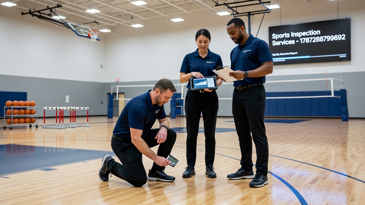 Inspection report analysis guiding maintenance planning for sports equipment