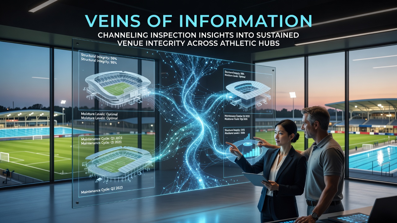 Inspection data flowing through digital systems at a multi-sport athletic complex